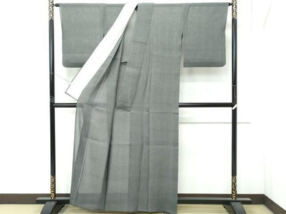 平和屋本店＊極上　夏物　本場大島紬　夏大島　160亀甲　総詰め　仙斎茶色地　逸品　CZAA4916s6