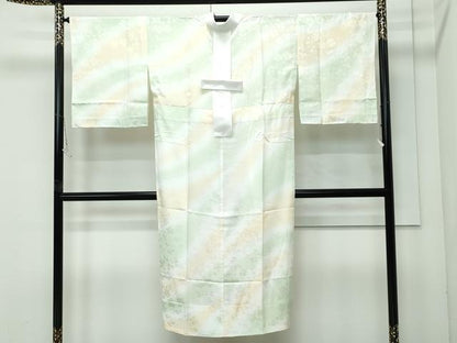 平和屋着物●洗える最高級着物　＜英＞はなぶさ謹製　長襦袢　無双仕立て　草花地紋　暈し染め　逸品　未使用　CZAA4919s6