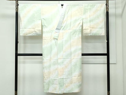 平和屋着物●洗える最高級着物　＜英＞はなぶさ謹製　長襦袢　無双仕立て　草花地紋　暈し染め　逸品　未使用　CZAA4919s6