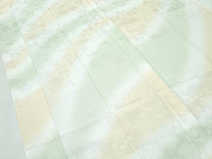 平和屋着物●洗える最高級着物　＜英＞はなぶさ謹製　長襦袢　無双仕立て　草花地紋　暈し染め　逸品　未使用　CZAA4919s6