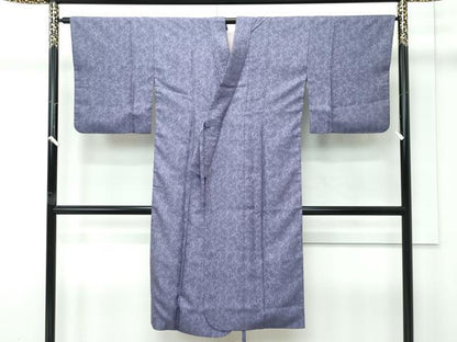 平和屋着物∞極上　紋屋井関　御寮織　道中着　ロング丈　鳳凰桐竹文　源氏鼠色地　逸品　CZAA4920s6