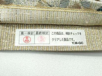 平和屋着物●極上　六通柄袋帯　唐織　狩猟文　金銀糸　逸品　CZAA4931s6