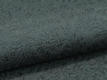 平和屋着物●極上　世界的友禅作家　千地泰弘　スリーシーズン　春夏秋　両面　六通柄袋帯　鳳凰唐草文　黒地　金銀糸　逸品　CZAA4941s6