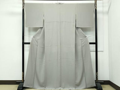 平和屋着物●極上　色無地　利休色　逸品　CZAA4965s6