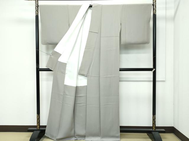 平和屋着物●極上　色無地　利休色　逸品　CZAA4965s6