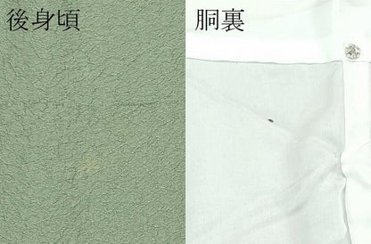 平和屋着物●極上　色無地　柳茶色　逸品　CZAA4966s6