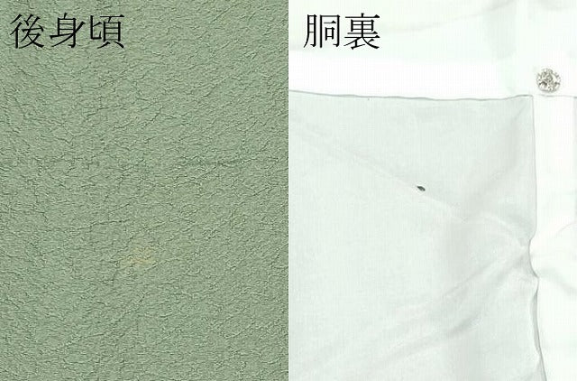 平和屋着物●極上　色無地　柳茶色　逸品　CZAA4966s6