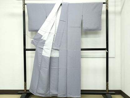 平和屋着物●極上　色無地　煤色　逸品　未使用　CZAA4970s6