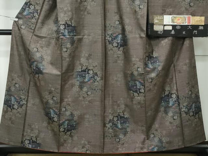 平和屋着物●極上　都喜ヱ門　本場大島紬　９マルキ　西欧の夢　藤絹織物謹製　証紙付き　逸品　CZAA4971s6
