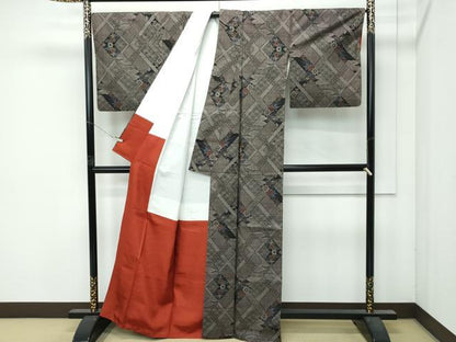 平和屋着物●極上　都喜ヱ門　本場大島紬　7マルキ　華の浪漫　向ノリ子作　藤絹織物謹製　証紙付き　逸品　CZAA4974s6