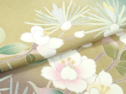 平和屋着物●極上　訪問着　友禅　作家物　梅松花文　暈し染め　逸品　CZAA4979s6