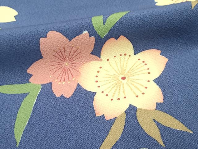 平和屋着物●極上　ファッションデザイナー 花井幸子　小紋　草花文　金彩　褐色地　逸品　未使用　CZAA4985s6