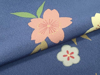 平和屋着物●極上　ファッションデザイナー 花井幸子　小紋　草花文　金彩　褐色地　逸品　未使用　CZAA4985s6