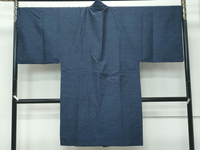 平和屋着物●極上　男性　道中着　ロング丈　結城紬　杢　逸品　CZAA4986s6