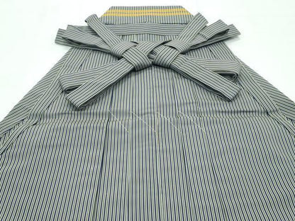 平和屋着物●極上　男性　馬乗り袴　縞　逸品　未使用　CZAA4987s6