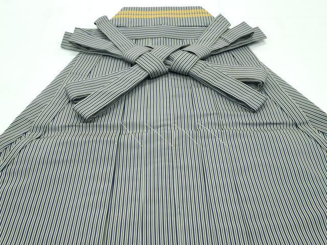 平和屋着物●極上　男性　馬乗り袴　縞　逸品　未使用　CZAA4987s6