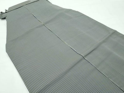 平和屋着物●極上　男性　馬乗り袴　縞　逸品　未使用　CZAA4987s6
