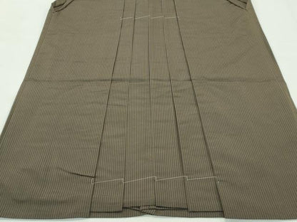 平和屋着物●極上　男性　馬乗り袴　縞　逸品　未使用　CZAA4988s6