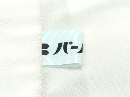 平和屋着物●極上　色無地　砂色　流水草花地紋　逸品　CZAA4996s6