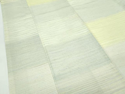 平和屋着物●極上　紅花紬　米沢　横段文　まるやま扱い　逸品　未使用　CZAA5001s6