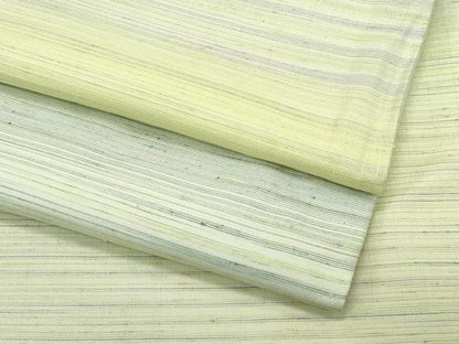 平和屋着物●極上　紅花紬　米沢　横段文　まるやま扱い　逸品　未使用　CZAA5001s6