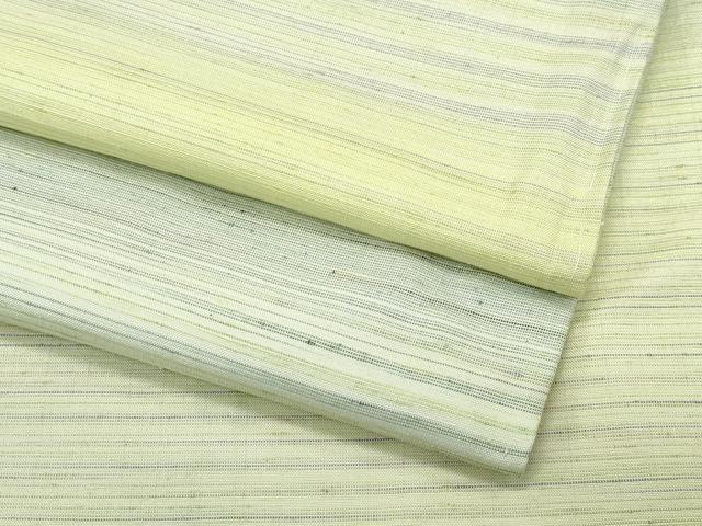 平和屋着物●極上　紅花紬　米沢　横段文　まるやま扱い　逸品　未使用　CZAA5001s6