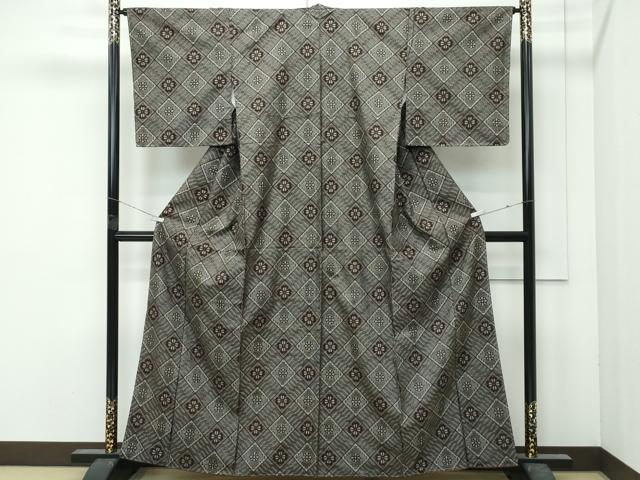 平和屋着物●希少　本場大島紬　龍郷絣　逸品　未使用　CZAA5003s6