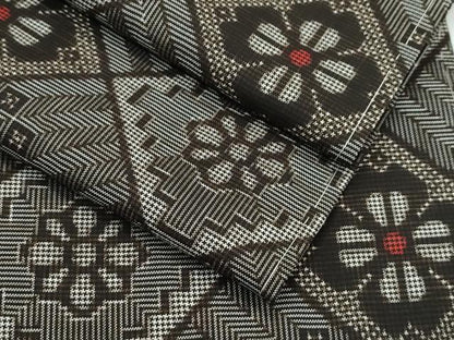平和屋着物●希少　本場大島紬　龍郷絣　逸品　未使用　CZAA5003s6