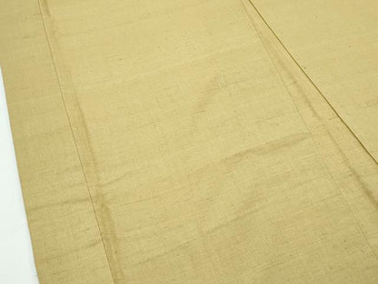 平和屋着物●極上　男性　長羽織　単衣　キングサイズ　結城紬　色無地　桑染色　逸品　CZAA5015s6