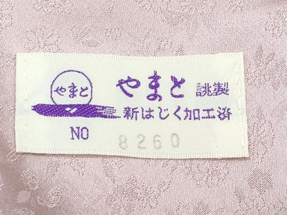 平和屋着物●極上 越後十日町の一流染匠 桐屋・翠山工房 訪問着 辻が花 絞り 暈し染め 銀彩 アンバーローズ色地 やまと誂製 逸品CZAA5022s6