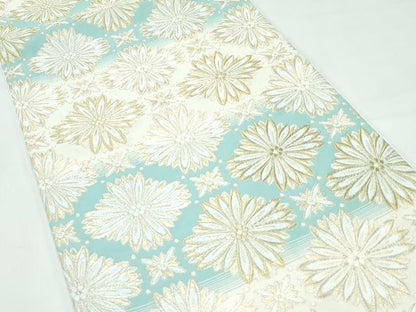 平和屋着物●極上　六通柄袋帯　横段花文　金銀糸　逸品　CZAA5111s6