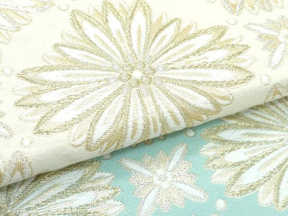 平和屋着物●極上　六通柄袋帯　横段花文　金銀糸　逸品　CZAA5111s6