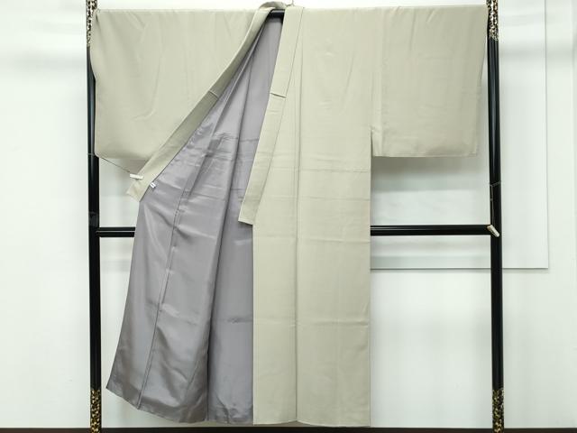 平和屋本店●極上　男性　江戸小紋　キングサイズ　万筋　油色×桑茶色　逸品　CZAA5799s6