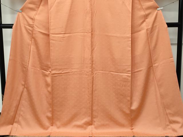 平和屋着物●極上　色無地　駱駝色　七宝花地紋　伊勢丹扱い　逸品　CZAA5037s6