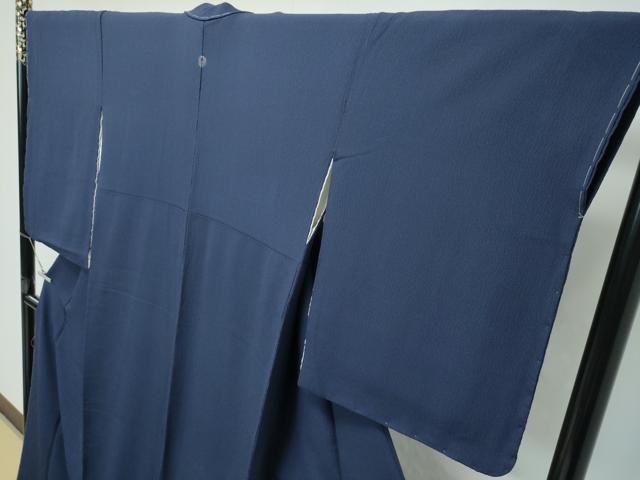平和屋着物●極上　色無地　藍鉄色　逸品　未使用　CZAA5038s6