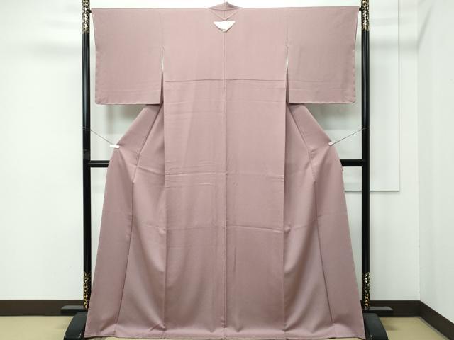平和屋着物●極上　色無地　銀煤竹色　逸品　未使用　CZAA5039s6