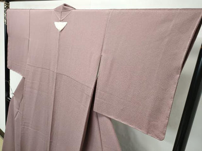 平和屋着物●極上　色無地　銀煤竹色　逸品　未使用　CZAA5039s6