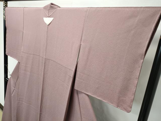 平和屋着物●極上　色無地　銀煤竹色　逸品　未使用　CZAA5039s6