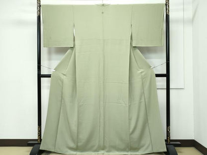 平和屋着物●極上　色無地　柳茶色　逸品　CZAA5041s6