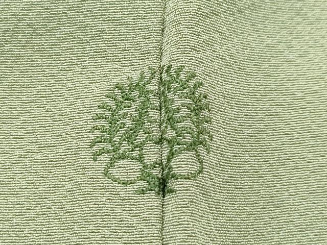 平和屋着物●極上　色無地　柳茶色　逸品　CZAA5041s6