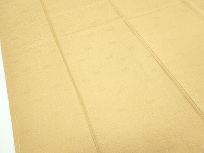 平和屋着物●極上　色無地　飴色　草花地紋　逸品　未使用　CZAA5046s6