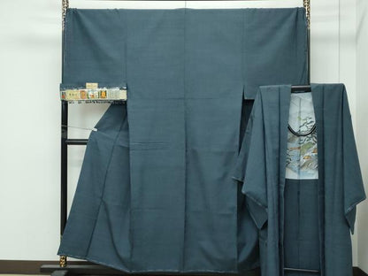 平和屋本店●極上 男性 本塩沢 アンサンブル キングサイズ 110亀甲 武田清三郎 宮田俊夫 宮田織物工場謹製 証紙付き 逸品 未使用CZAA5049s6