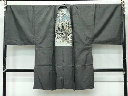 平和屋本店●極上 男性 本場大島紬 アンサンブル キングサイズ 120亀甲 総詰め 逸品 CZAA5050s6