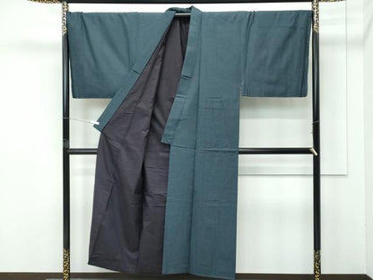 平和屋着物●極上　男性　紬　アンサンブル　160亀甲　逸品　CZAA5051s6