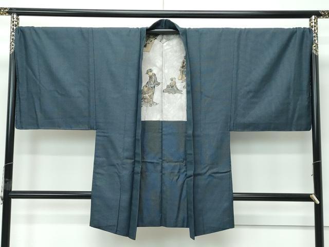 平和屋着物●極上　男性　紬　アンサンブル　160亀甲　逸品　CZAA5051s6
