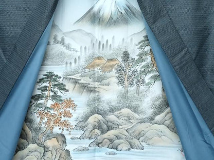 平和屋着物●極上　男性　本場大島紬　アンサンブル　100亀甲　総詰め　逸品　未使用　CZAA5052s6
