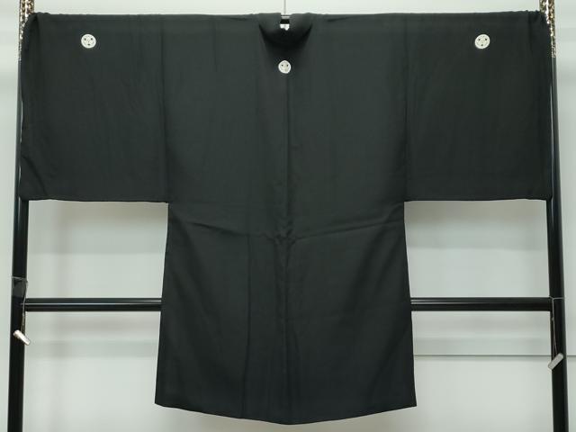 平和屋本店●極上　男性　黒紋付・長羽織・馬乗り袴セット　キングサイズ　逸品　CZAA5054s6