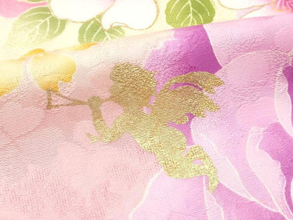 平和屋本店●極上 松田聖子 SEIKOMATSUDA 振袖 仮絵羽 刺繍 草花文 暈し染め 金彩 逸品 未使用 CZAA5055s6