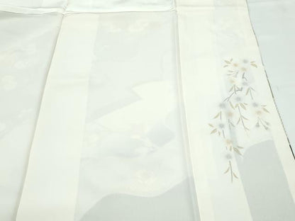 平和屋着物●極上　訪問着　駒刺繍　道長七宝枝花文　暈し染め　金彩　逸品　CZAA5062s6