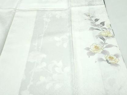 平和屋本店●極上　訪問着　駒刺繍　枝花文　暈し染め　黒地　逸品　未使用　CZAA5065s6